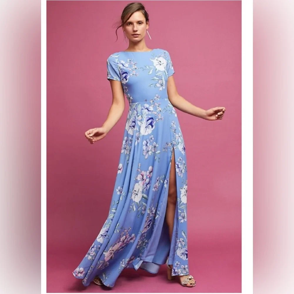 NEW Yumi Kim Rebeka Floral Front Slit Maxi Dress - Picture 2 of 3